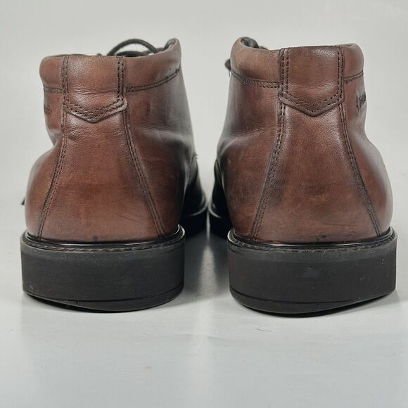 ECCO Shoes Men’s Size US 9 EU 43 Vitrus Tie Boot Chukka Brown Leather Gore-Tex - Picture 10 of 15